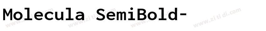 Molecula SemiBold字体转换